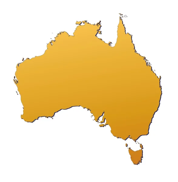 ऑस्ट्रेलिया के नक्शे — स्टॉक फ़ोटो, इमेज