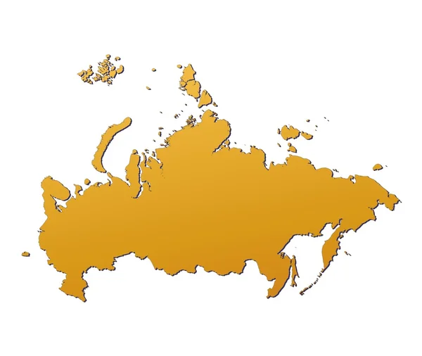 Ryssland Karta — Stockfoto