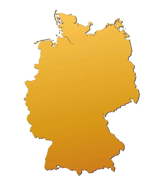 ドイツ地図 — ストック写真