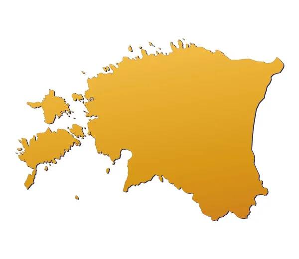 Estland karta — Stockfoto