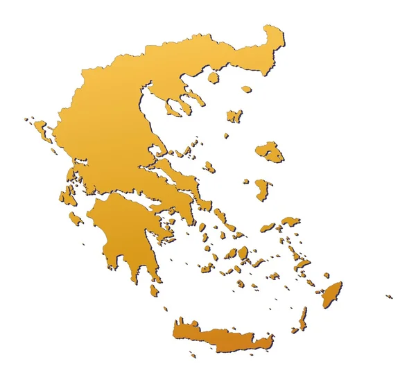 stock image Greece map