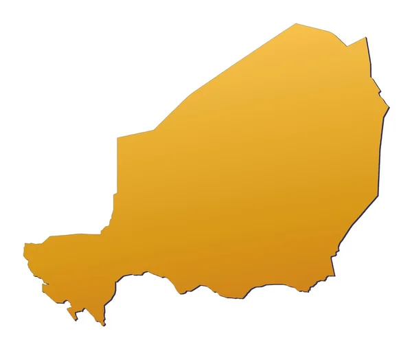 Kaart van Niger — Stockfoto
