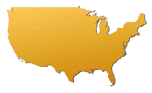 Birleşik Devletler Haritası Stok Resim