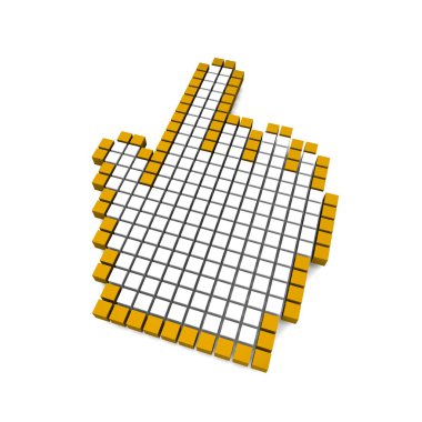 Computer hand cursor clipart