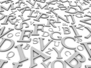 Black and white letters background clipart