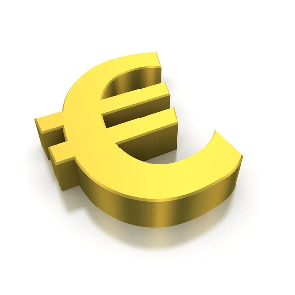 Euro de oro — Foto de Stock