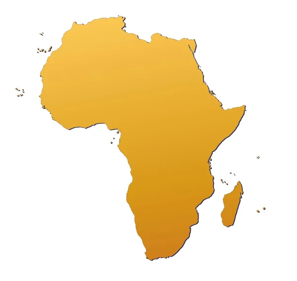 Afrika Karte — Stockfoto