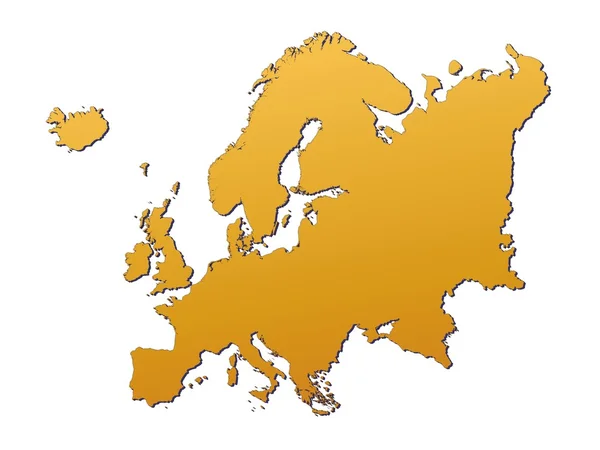 Європа карта — стокове фото