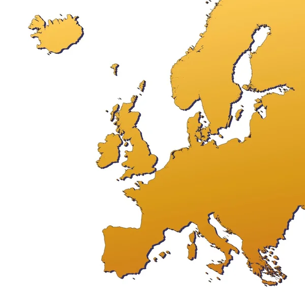 Europa mapa — Fotografia de Stock