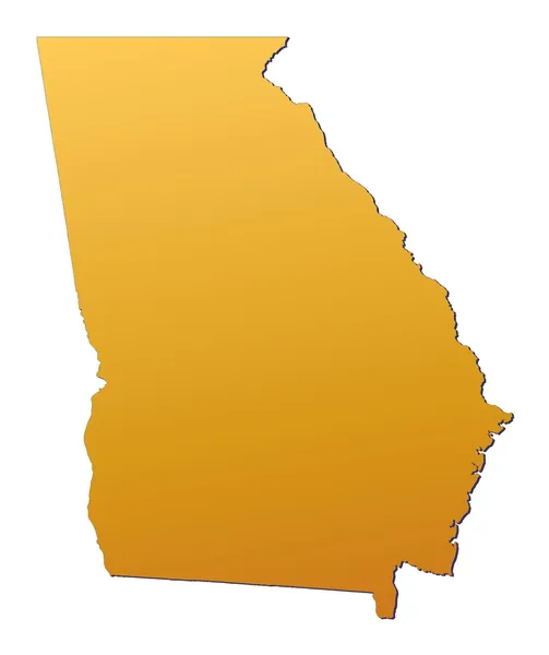 Georgia (USA) map — Stock Photo, Image