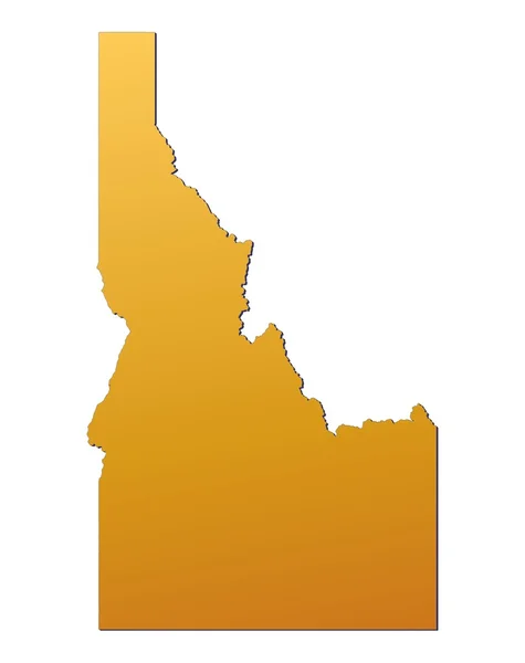 Idaho (Usa) mapa — Stock fotografie