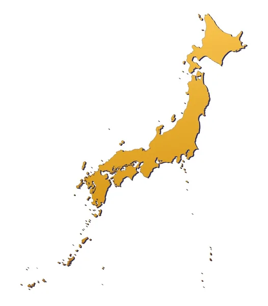 Japão Mapa — Fotografia de Stock