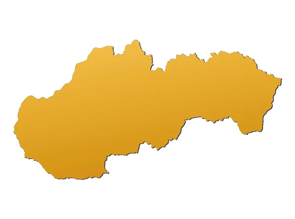 Eslovaquia mapa — Foto de Stock