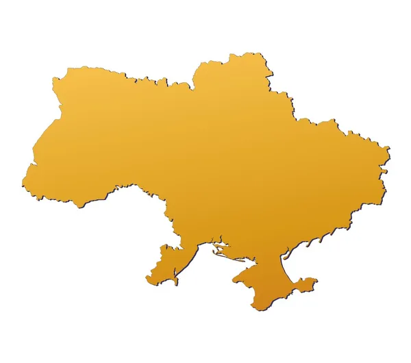 Mapa Ukrajiny — Stock fotografie