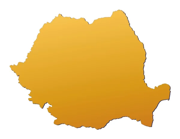 Rumania mapa — Foto de Stock