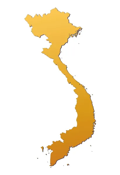 Vietnam Mapa —  Fotos de Stock