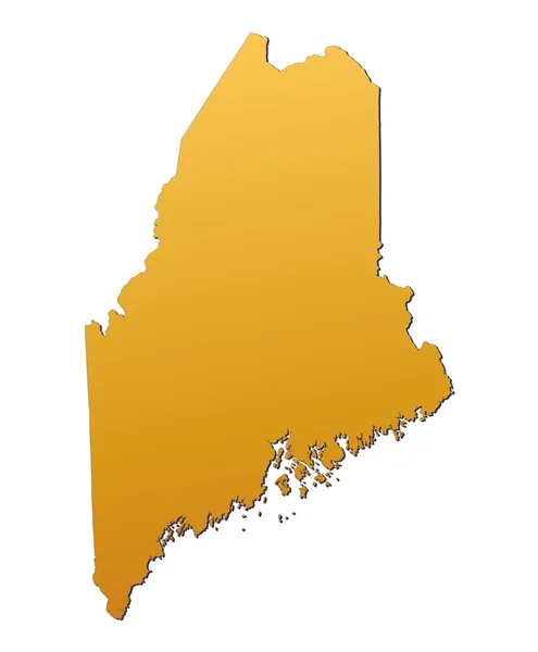 Maine (Usa) mapa — Stock fotografie