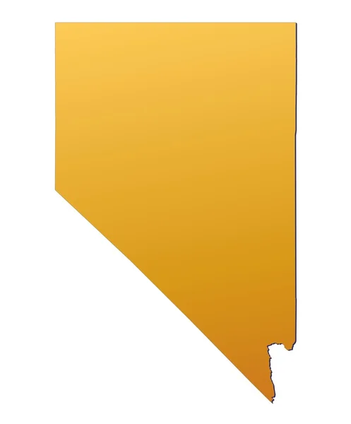 Nevada (Usa) kaart — Stockfoto