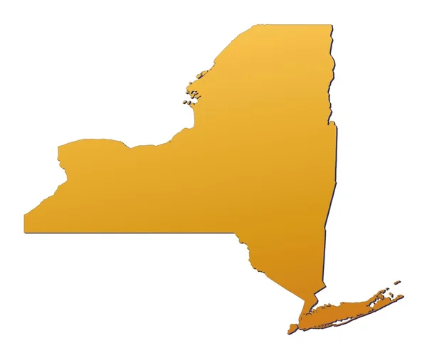 Nova Iorque (Estados Unidos) mapa — Fotografia de Stock