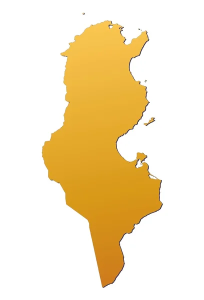 튀니지 지도 — 스톡 사진