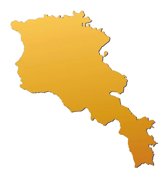 亚美尼亚地图 — 图库照片