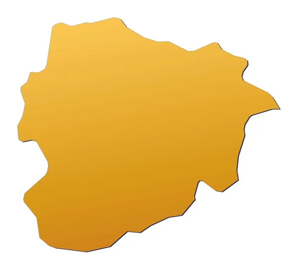 Andorra map — Stock Photo, Image