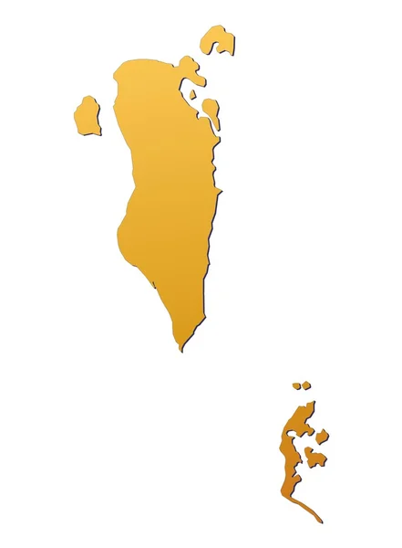 Bahrain map — Stock Photo, Image