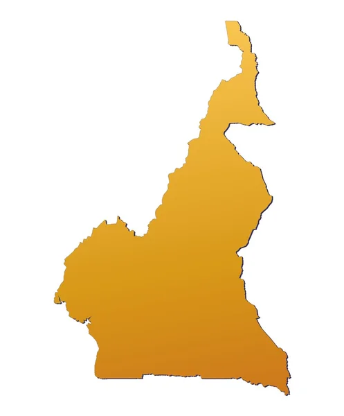 Kaart van Kameroen — Stockfoto