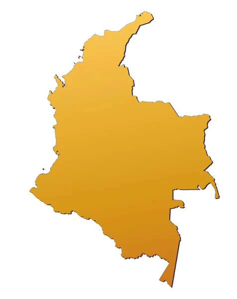 Колумбия Карта — стоковое фото