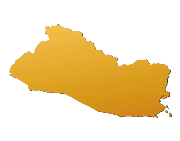 Mapa de El Salvador — Fotografia de Stock