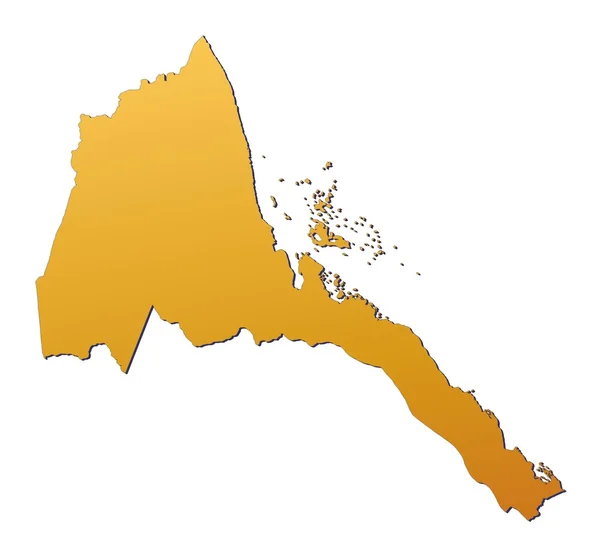 Carte de l'Érythrée — Photo