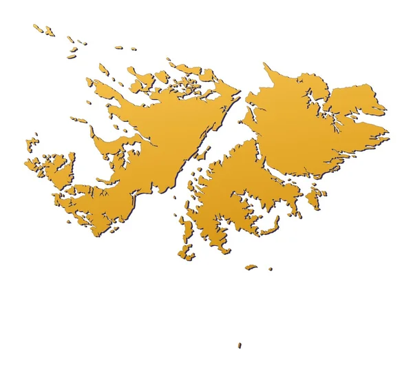 Karte der Falklandinseln — Stockfoto