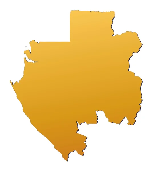 Gabon map — Stock Photo, Image
