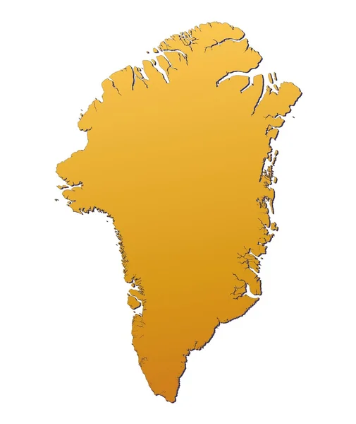 그린란드 지도 — 스톡 사진