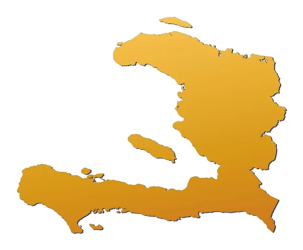Haiti mapa — Fotografia de Stock
