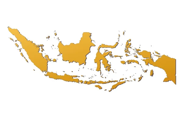 Indonésia Mapa — Fotografia de Stock