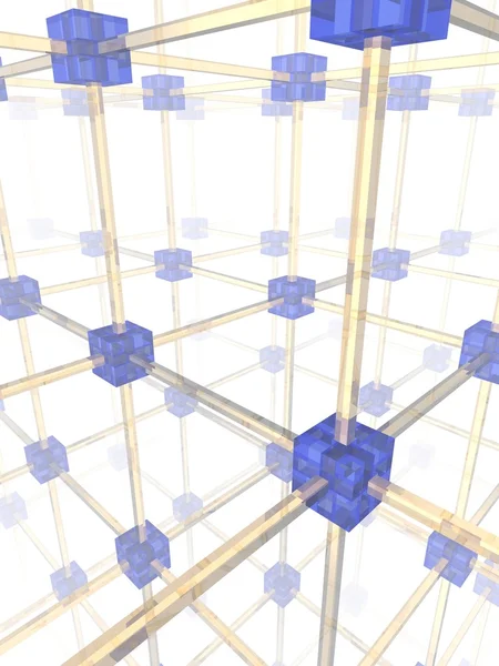 stock image 3d network illustration