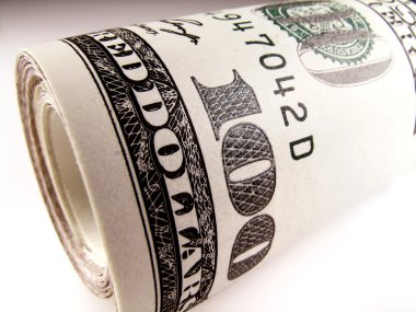 Roll of dollars clipart