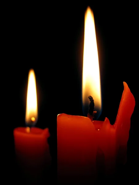 两支蜡烛 — 图库照片
