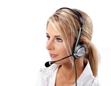 Customer Service Operator-Isolated clipart
