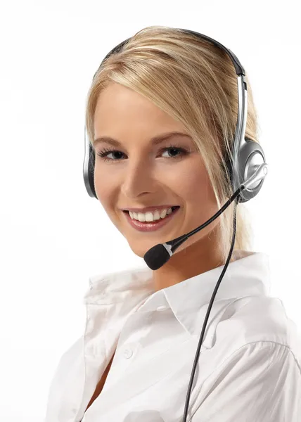 Customer Service Operator-Isolated — Stock Photo, Image