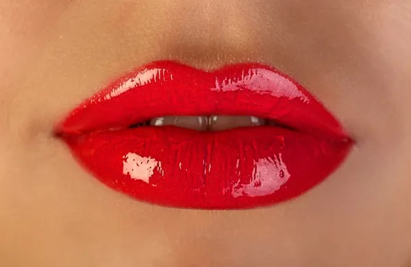 Münder und Lippenstift — Stockfoto