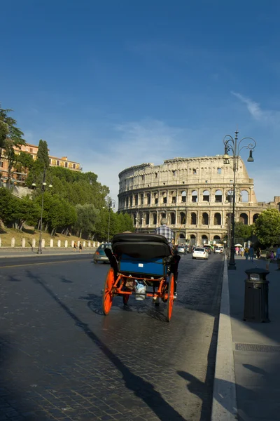 stock image A Carriage near Colosseum in Rome