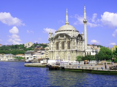 Ortakoy Mosque at Bosphorus clipart