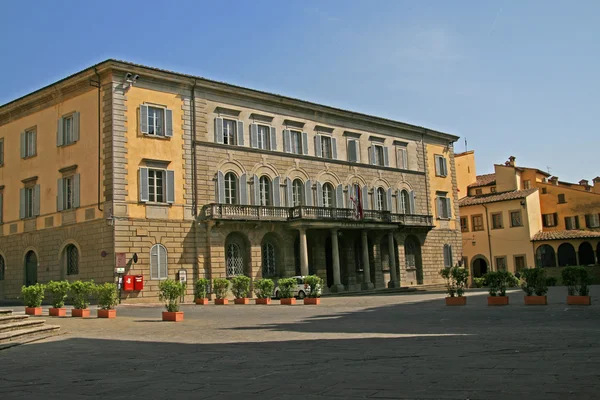 Palazzo del comune, arezzo, Itálie — Stock fotografie