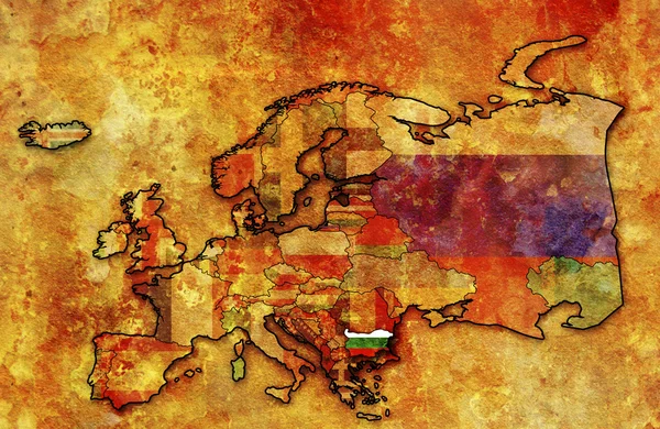Старый флаг Болгарии — стоковое фото