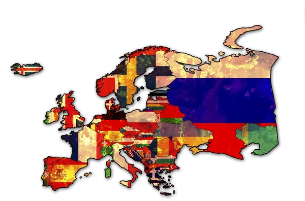 Alte Fahne von Europa — Stockfoto
