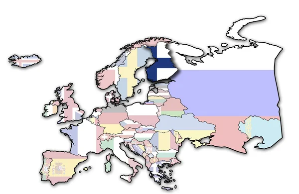 Eski Finlandiya bayrağı — Stok fotoğraf