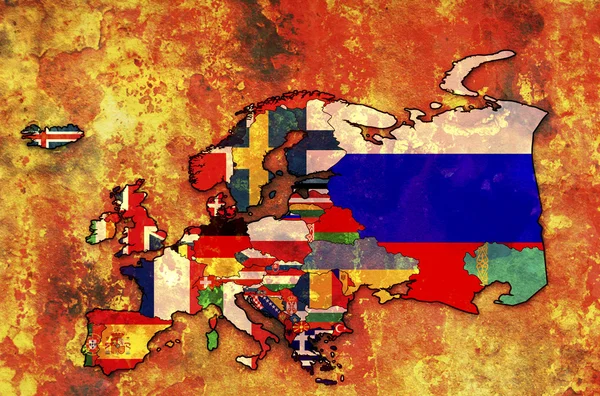 Stary flaga Europy — Zdjęcie stockowe