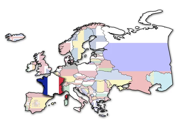 Oude vlag van Frankrijk — Stockfoto